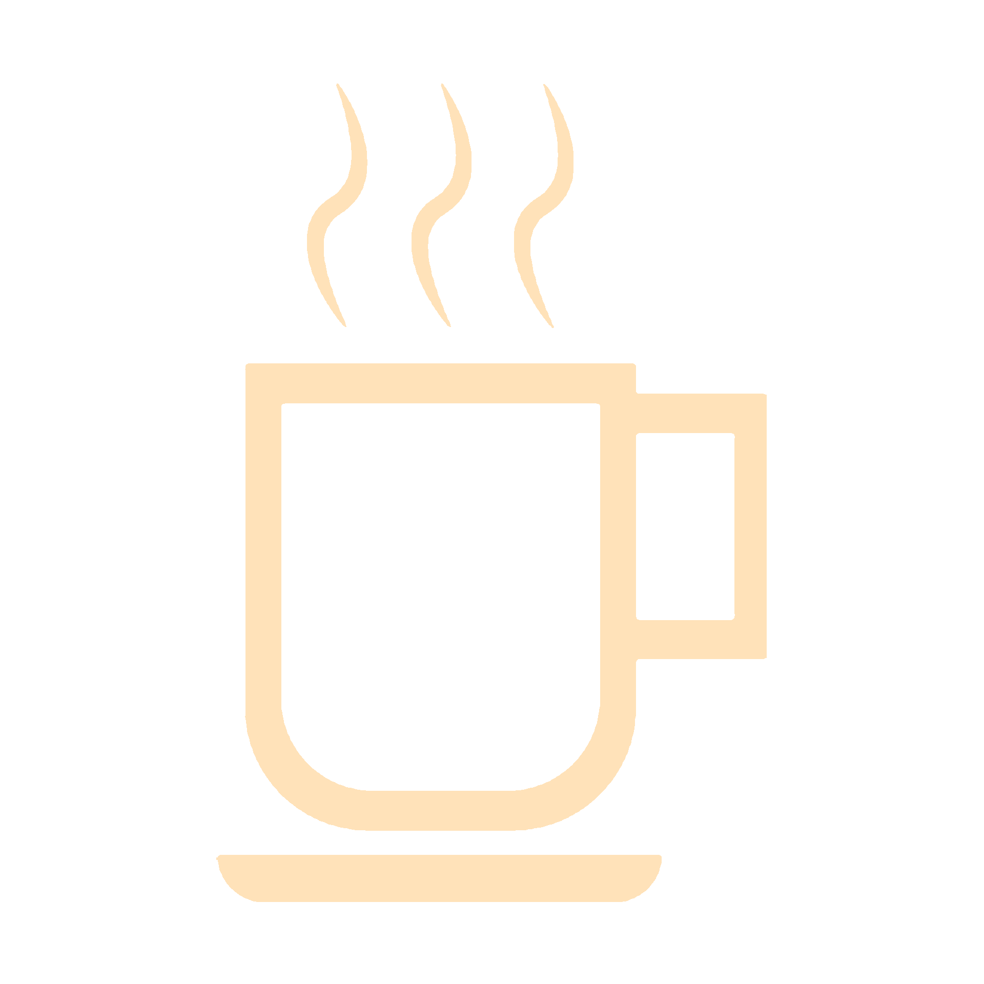 An animated image showing a coffee cup filling up