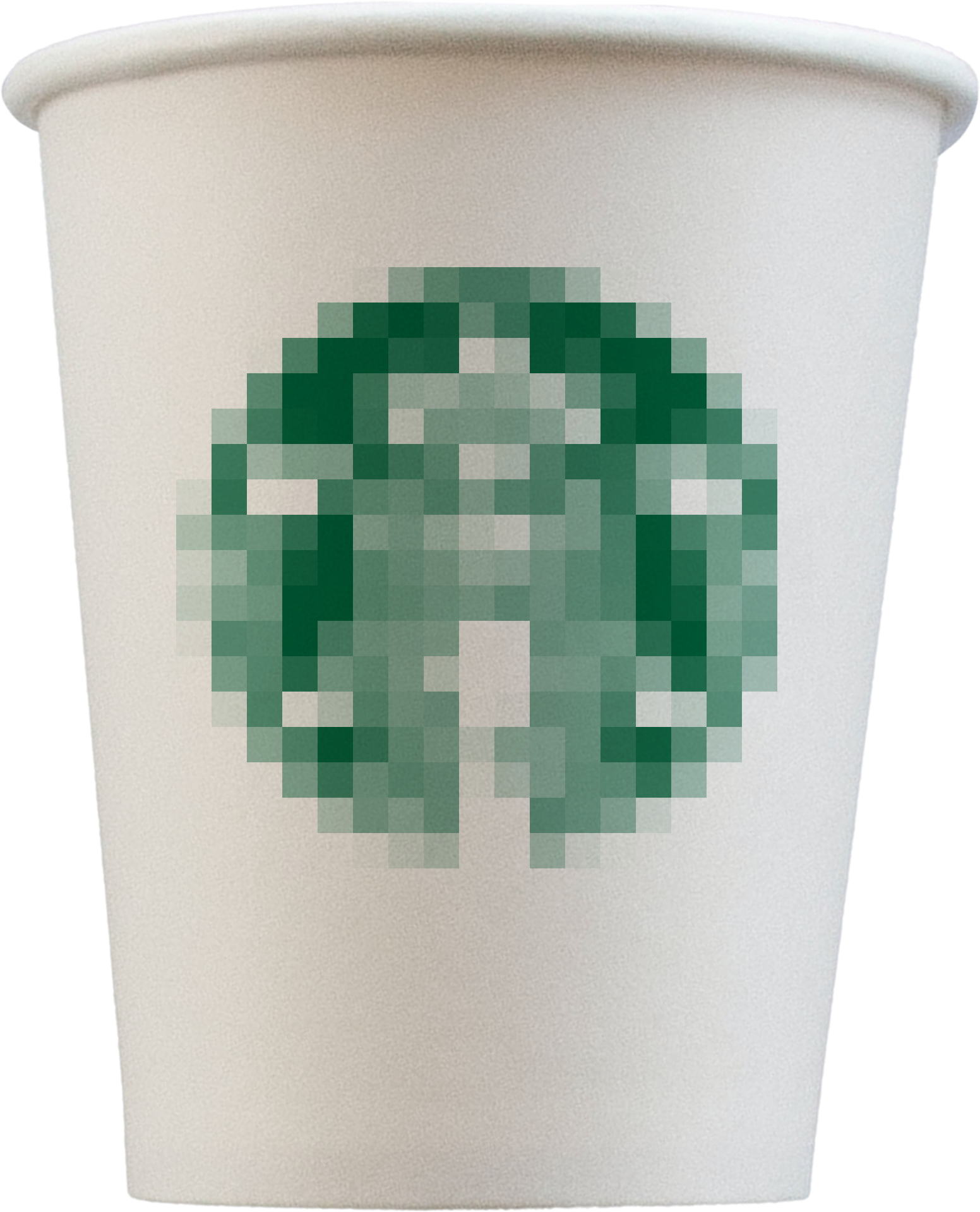 A blurred image of a Starbucks cup